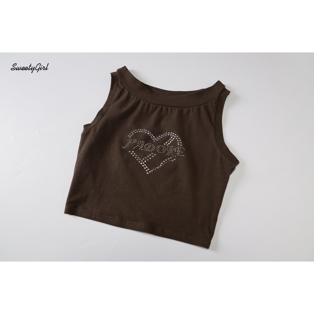 Áo Sát Nách Cổ Tròn Màu Sắc Trơn Thiết Kế Đơn Giản Hợp Thời Trang