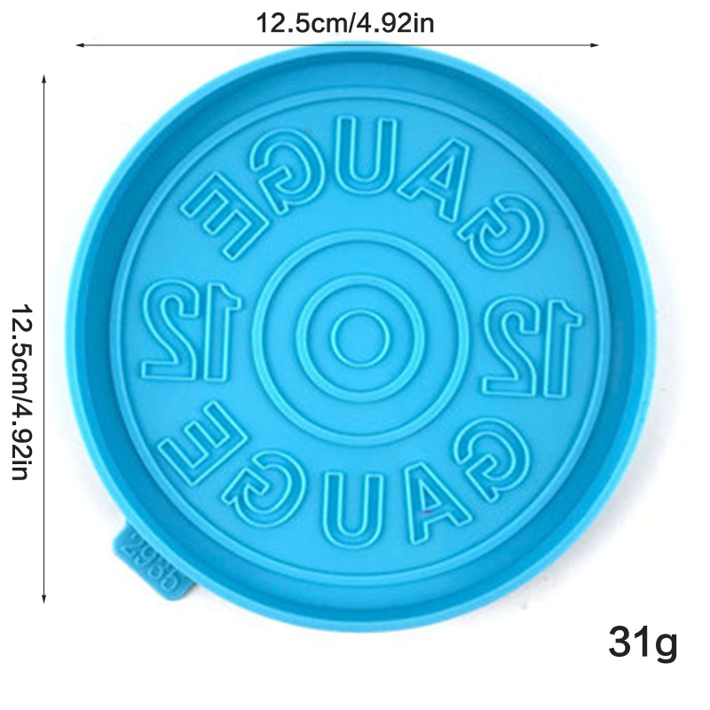 Khuôn Silicone Làm Đế Lót Ly Bằng Resin Hình Tròn DIY