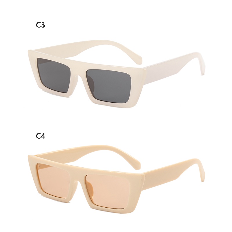 Kính mát vuông chống tia UV400 cho nam nữ