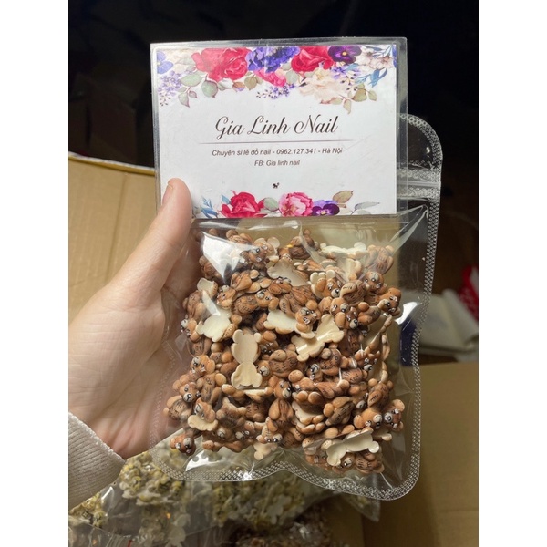 [hot 2022]Gấu bột to nhỏ, siêu rẻ gắn móng tay(set 2con/10con)