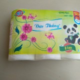 Giấy Vệ Sinh Đức Thắng Gấu Trúc 6 Cuộn Không Lõi