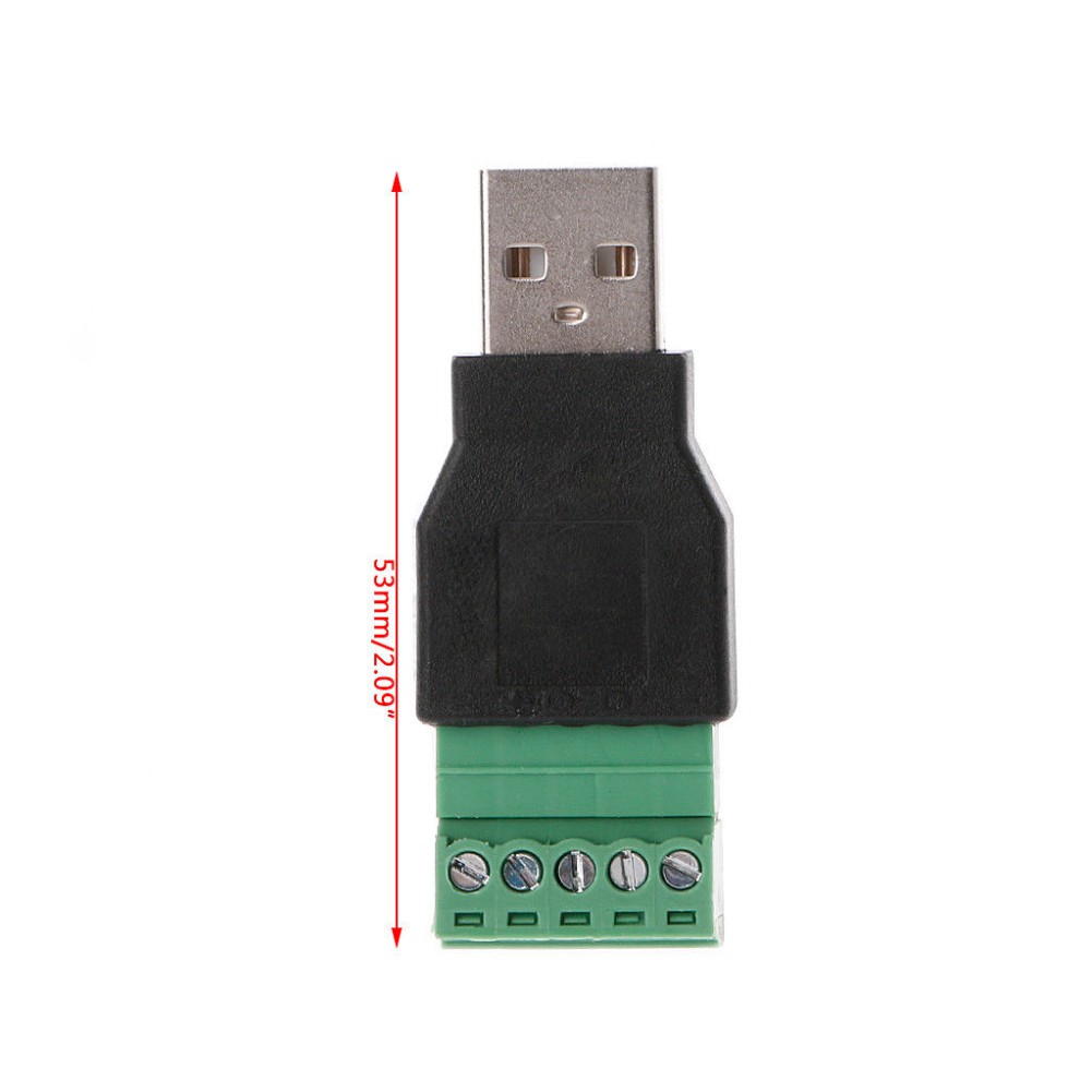 Đầu Nối Usb 2.0 Type A Female / Male Sang 5p Screw W / Shield