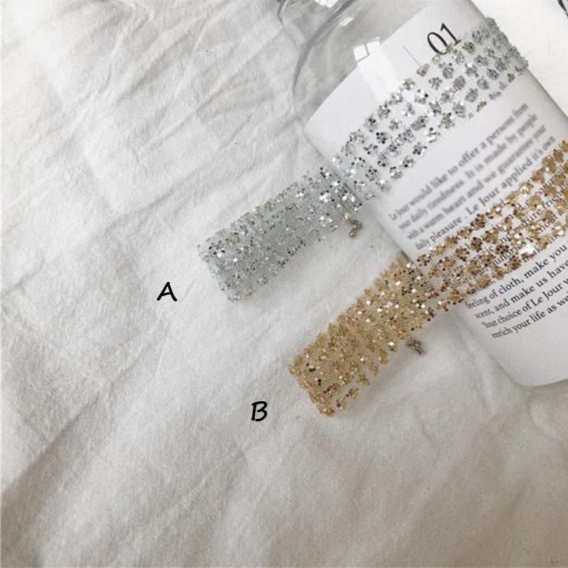 Vòng cổ phối sequin dạng lưới ngắn mới
