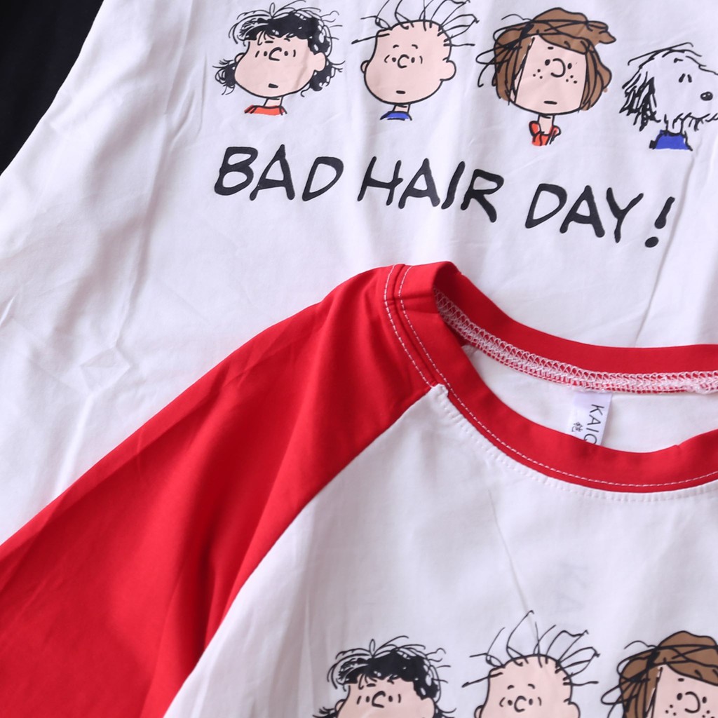 ÁO THUN TAY RAGLAN HỌA TIẾT HOẠT HÌNH