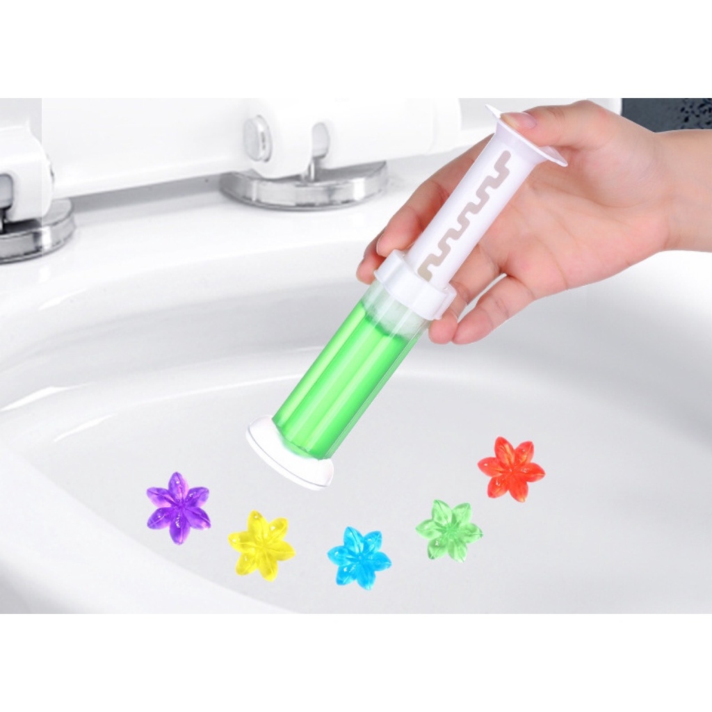 Gel khử mùi bồn cầu bông hoa có hộp - Gel thơm bồn cầu