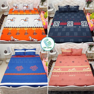 Bộ ga gối 💖m2/m4💖 drap giường poly, ga trải giường đơn + 2 vỏ gối nằm thương hiệu Gia Long Home