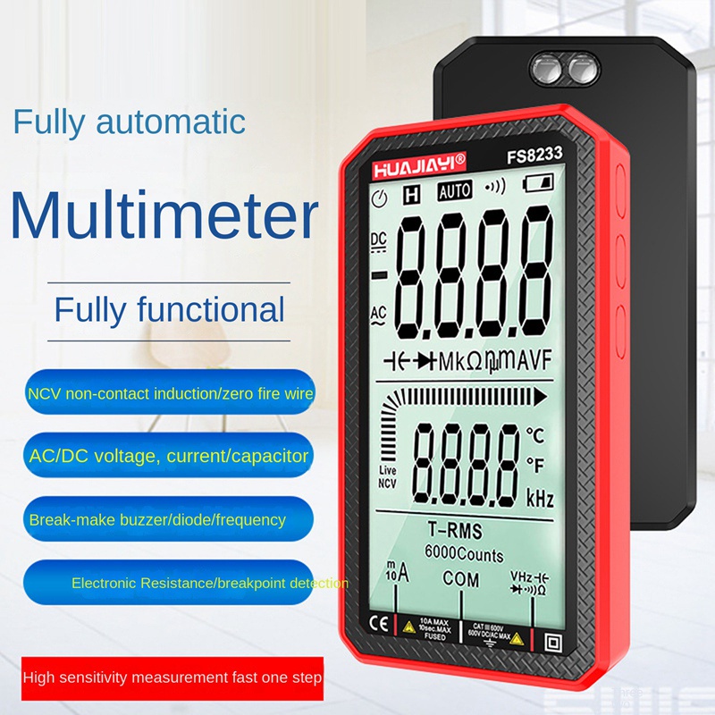Đồng Hồ Vạn Năng Kỹ Thuật Số Thông Minh HUAJIAYI FS8233 Đếm 6000 True RMS