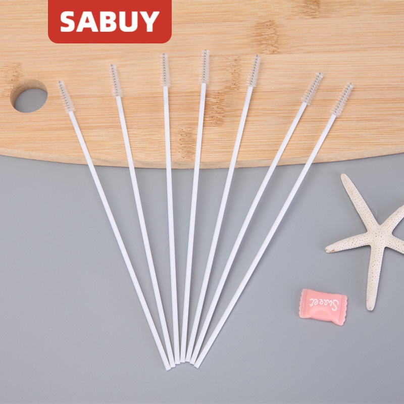 Ống Hút Nhựa Vệ Sinh Bình Sữa Em Bé Đa Năng Kèm Túi Đựng