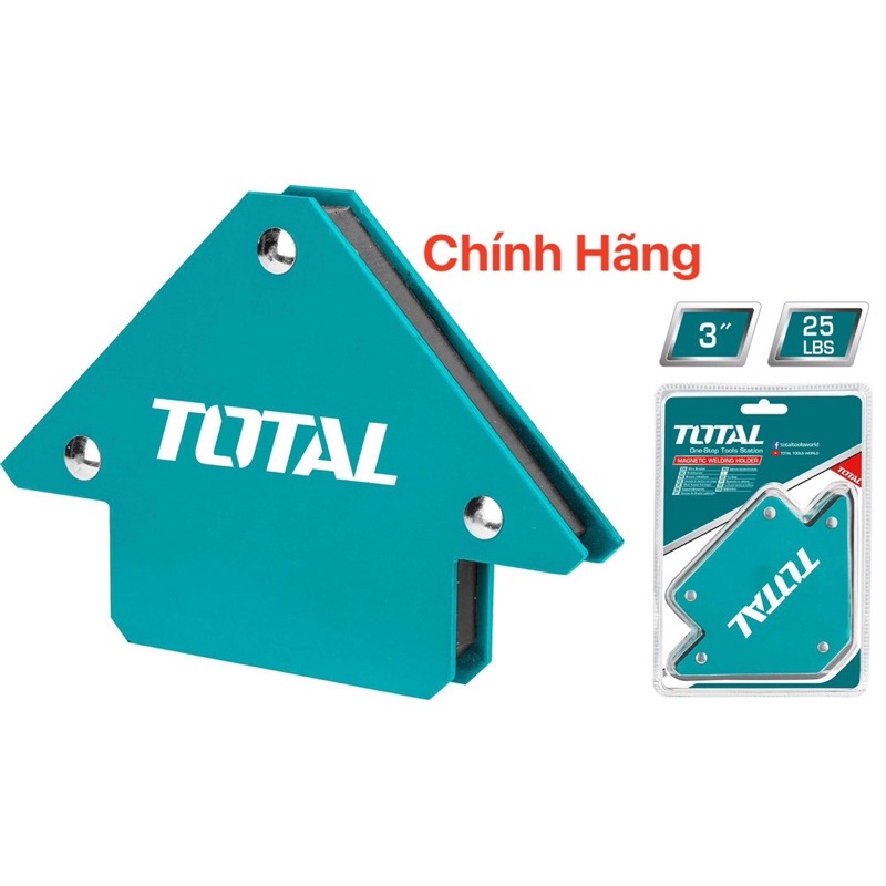 TOTAL Ke góc nam châm hàn 3 góc TAMWH25032 (Cam kết Chính Hãng 100%)