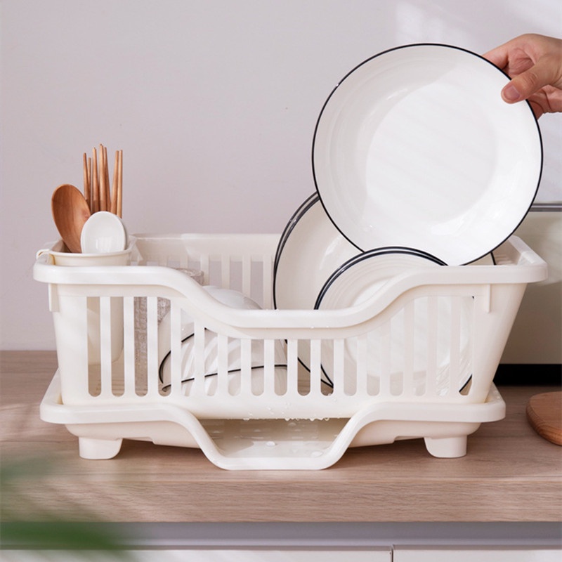 Giá đựng đồ Úp Chén Đĩa Ráo Nước Có Khay Lọc Nước Cho Nhà Bếp