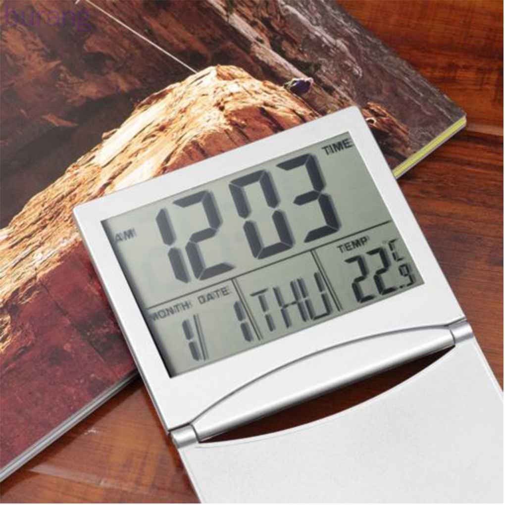 Đồng hồ báo thức điện tử Flexible để bàn màn hình LCD