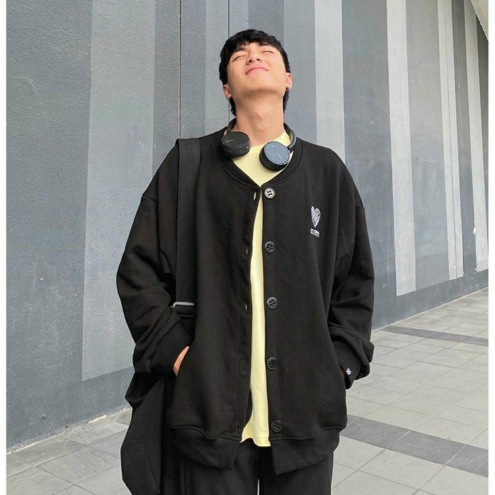 [Rẻ Vô Địch] Áo Cardigan Nỉ không xù Thêu TRÁI TIM COZY Unisex dành cho cả nam và nữ hoặc áo cặp đôi | BigBuy360 - bigbuy360.vn