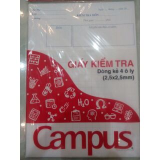 Giấy kiểm tra campus 4ôly