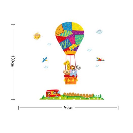 Decal ABC1051 dán tường lớp học mẫu giáo phòng khách phòng ngủ dán trang trí