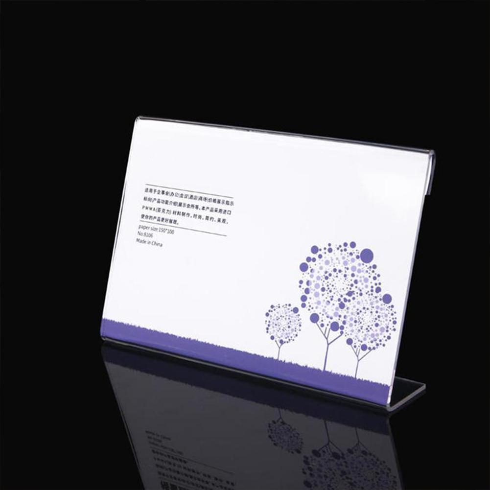 Giá Đỡ Bảng Tên Để Bàn Bằng Nhựa Acrylic Trong Suốt O5K5