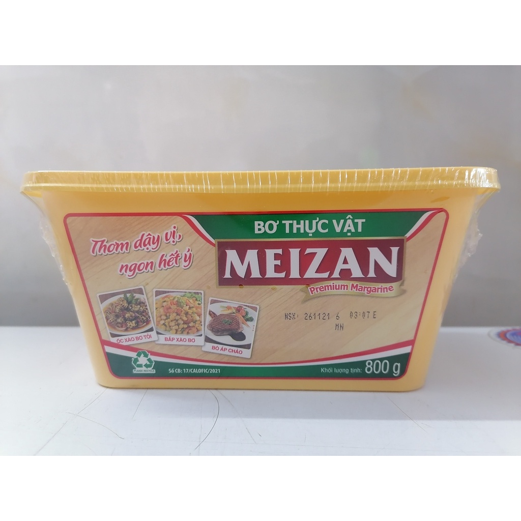 [HỘP LỚN 800g – (MEIZAN)] BƠ THỰC VẬT [VN] Premium Margarine (halal) (bph-hk)