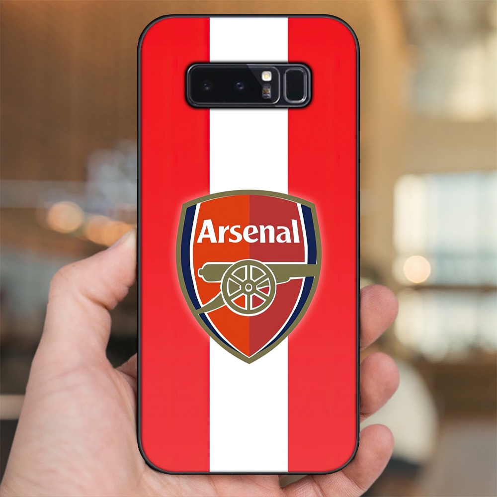 Ốp lưng Samsung Note 8 viền đen in hình Arsenal FC