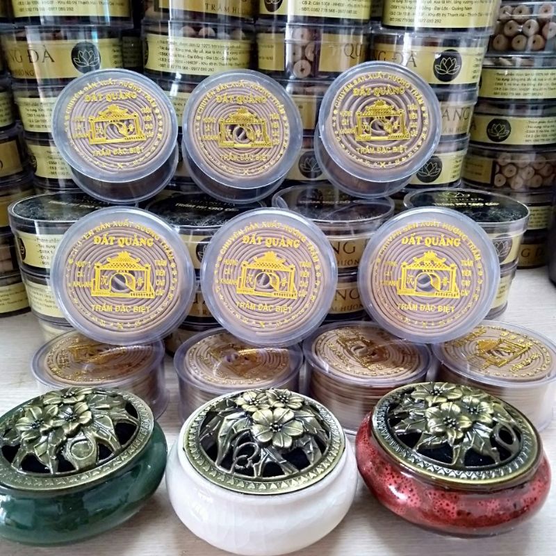 Nhang khoanh trầm hương sạch cao cấp, hương vòng thơm dịu nhẹ không hoá chất
