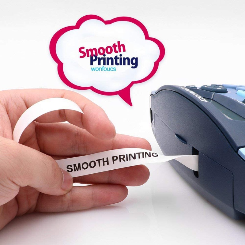 Băng Nhãn Giấy Trắng Đen Dành Cho Máy In Dymo-Letratag LT-100H LT-100T