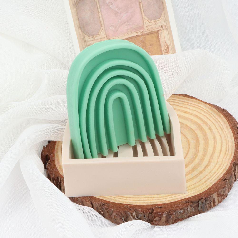 Khuôn Làm Nến Thơm Hình Cầu Vồng 3D Bằng Nhựa Resin Trang Trí Nhà Cửa