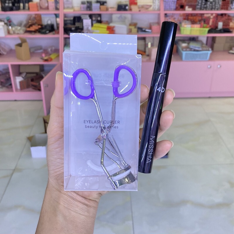 Combo bấm mi + mascara cho đôi mắt to tròn