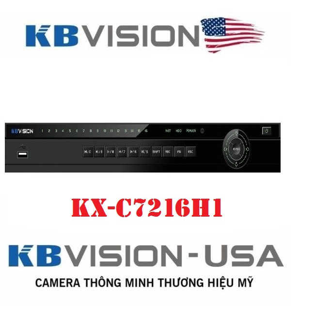 Đầu ghi hình 16 kênh 5 in 1 KBVISION KX-C7216H1