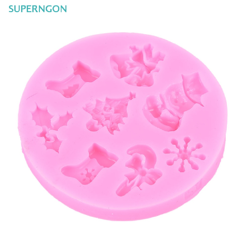Khuôn Silicone Làm Bánh Hình Người Tuyết Giáng Sinh