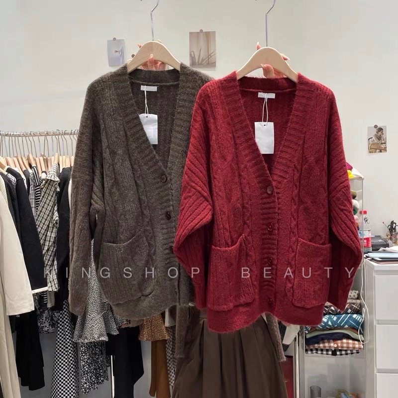 Áo Len Cadigan Full màu