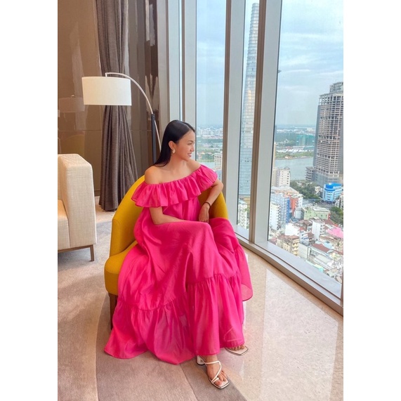 Đầm Maxi Trễ Vai 10 Màu xin