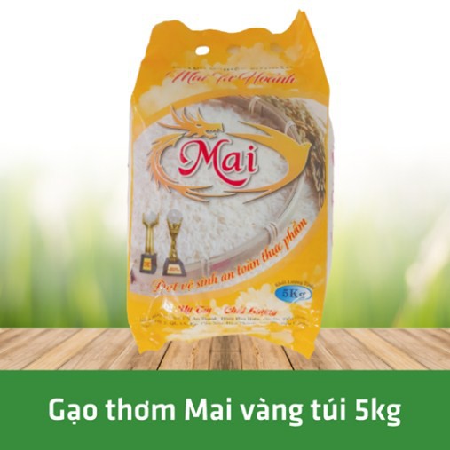 Gạo Thơm Mai Vàng - Mai Tư Hoảnh túi 5kg