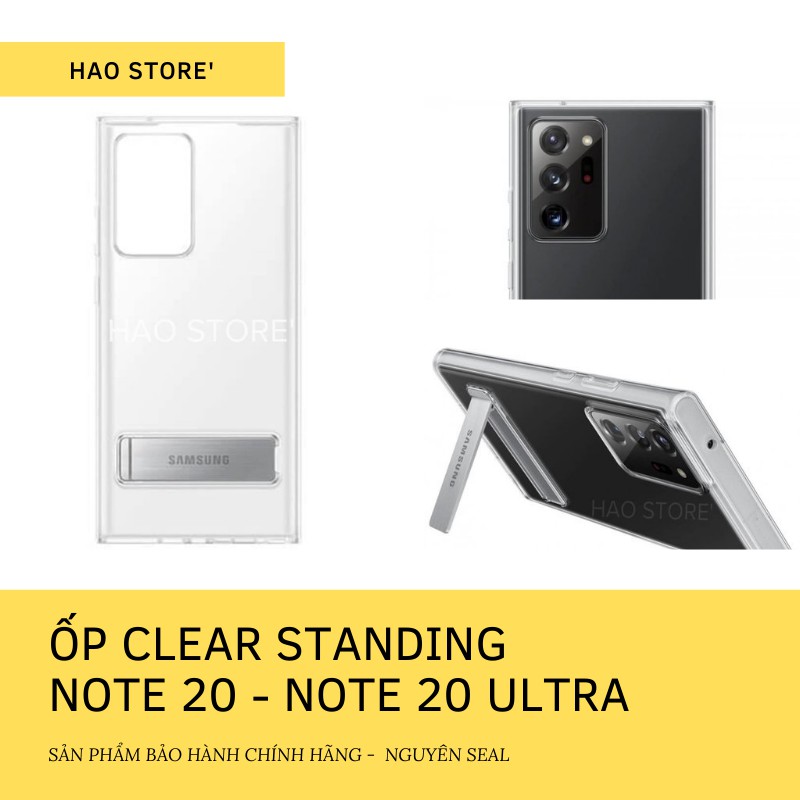 Ốp Lưng Samsung Clear Standing Cover Note 20 - Note 20 Ultra/Ultra 5g - Chính Hãng Samsung VN