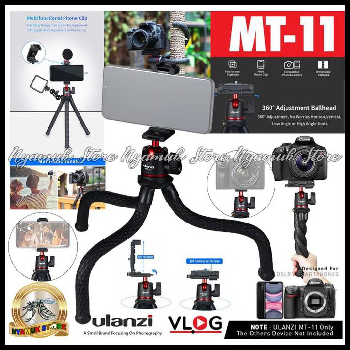 Giá Đỡ Ba Chân Ulanzi Mt-11 Ốc Vít 1 / 4 Cho Máy Ảnh Dslr & Điện Thoại Hp | BigBuy360 - bigbuy360.vn