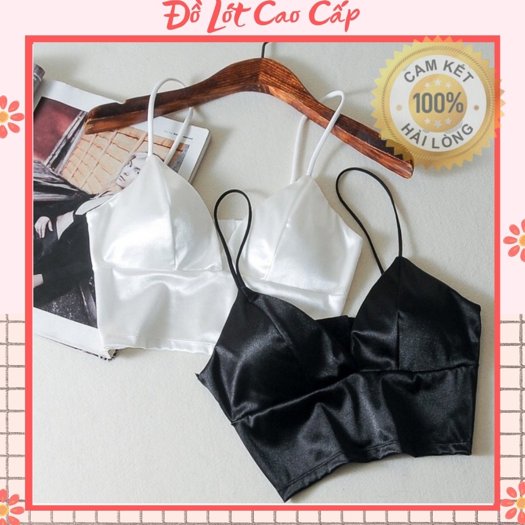 Áo Lót Nữ💞 FREESHIP 💞 Áo Bra Nữ Satin Phi Bóng Bản To - Braletet Thiết Kế Không Gọng,Trang Nhã,Dễ Mặc Nâng Ngực Nhẹ | BigBuy360 - bigbuy360.vn