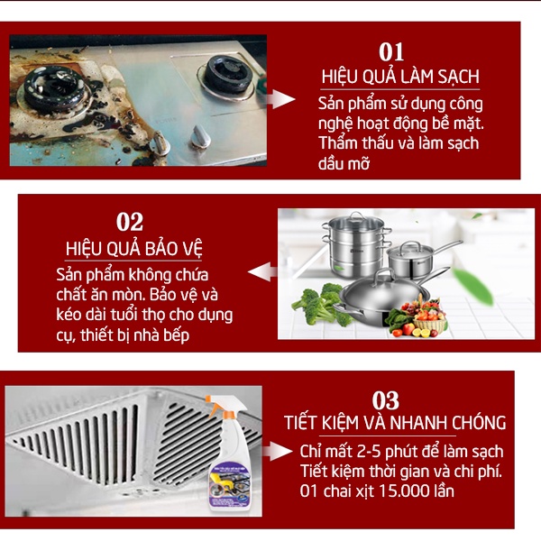 Nước lau bếp Freeme, làm sạch vết cháy đen trên xoong nồi chảo, tẩy dầu mỡ kết lâu ngày - Nhập khẩu Hàn Quốc TNB
