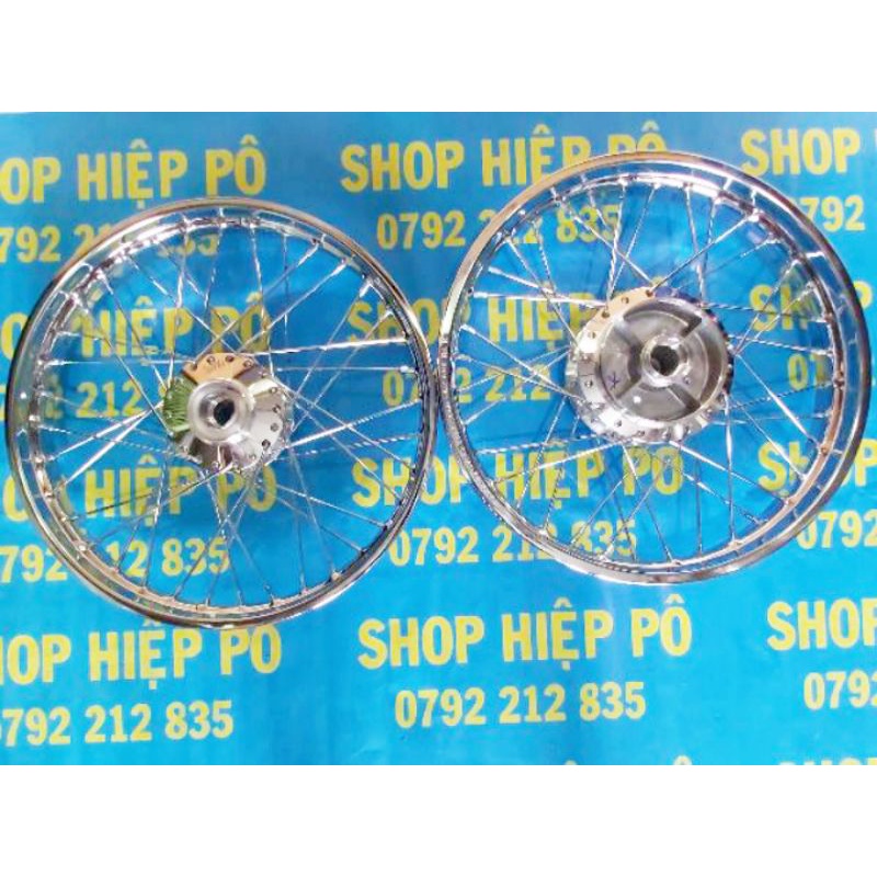 BÁNH CĂM EXCITER 135  NIỀNG SẮT UNIONVD ĐÙM MA CRÔM ĐÃ RÚT CĂM SẴN GẮN VỪA NHƯ ZIN KHÔNG CHẾ