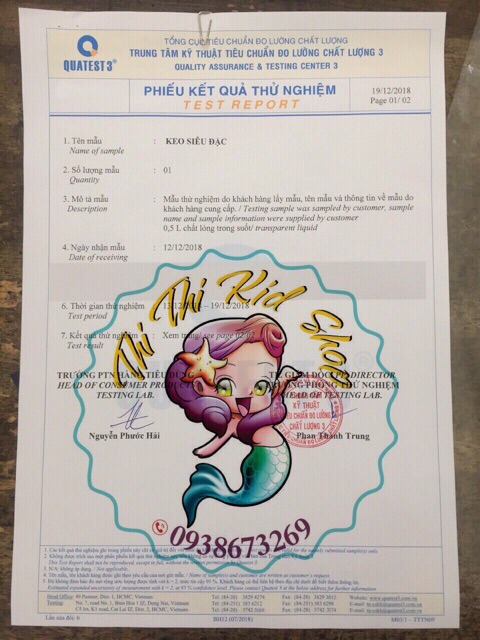 Keo trong SIÊU ĐẶC /1lít /AN TOÀN