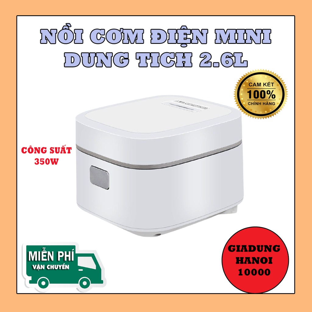 Nồi Cơm Điện Mini Đa Năng - Hàng Nội Địa Cao Cấp (Nấu Cháo, Chưng, Luộc) Phù Hợp Từ 2-3 người