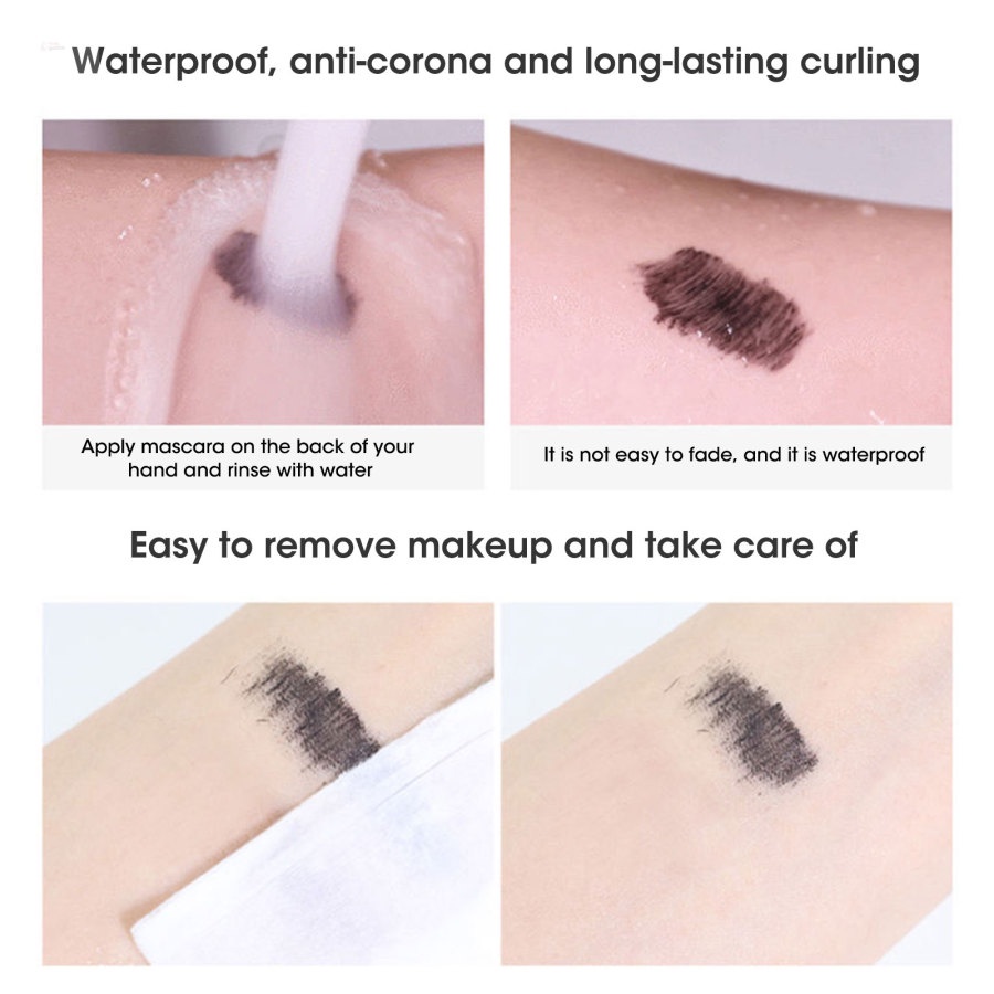 Mascara Dạng Lỏng Chống Thấm Nước Uốn Cong Làm Dày Và Dài Mi Nhanh Khô Trang Điểm Không Bị Chóng Mặt