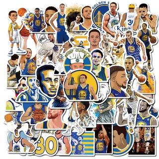 Set 50 nhãn dán hình ngôi sao bóng rổ Stephen Curry dùng trang trí