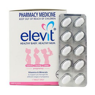 Viên uống bổ sung vitamin tổng hợp Elevit bầu - hộp 100 viên