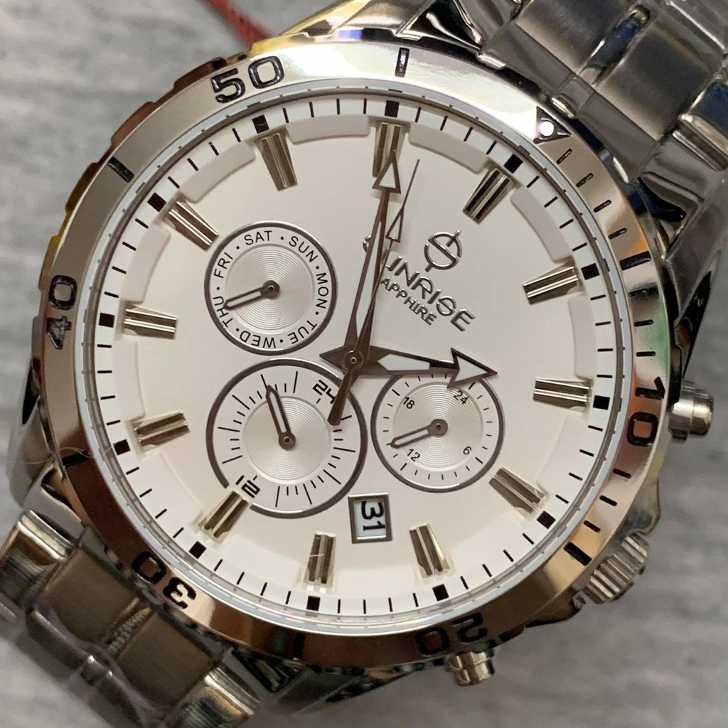 Đồng hồ Sunrise Nam chính hãng Nhật Bản M760D.T - kính saphire chống trầy - bảo hành