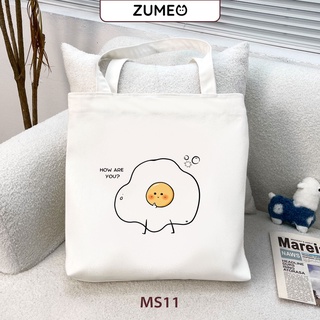 Túi tote, túi vải canvas zumeo ms11 - how are you