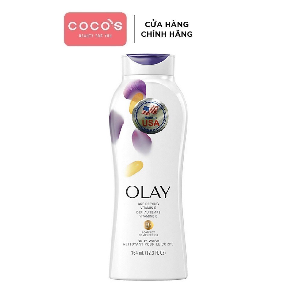 Sữa tắm Olay ngăn ngừa lão hóa da với Vitamin E - Age Defying with vitamin E USA 650ml