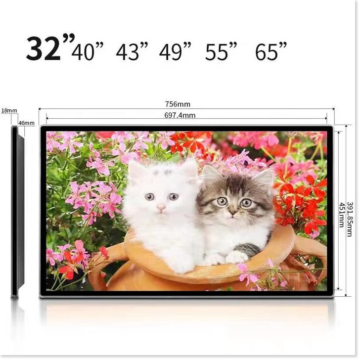 Màn hình quảng cáo treo tường  Samsung 32 inch Trong nhà, Sử dụng WIFI