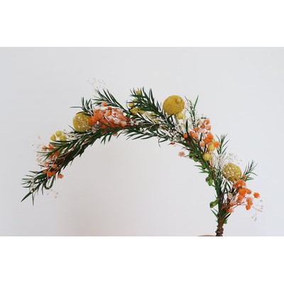 Sen Hoa Khô Vòng hoa cô dâu vương miện tạo kiểu tóc cưới phụ kiện bãi biển Kỳ nghỉ hoa Headband
