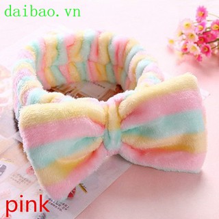 Băng đô nơ nhung cài tóc rửa mặt