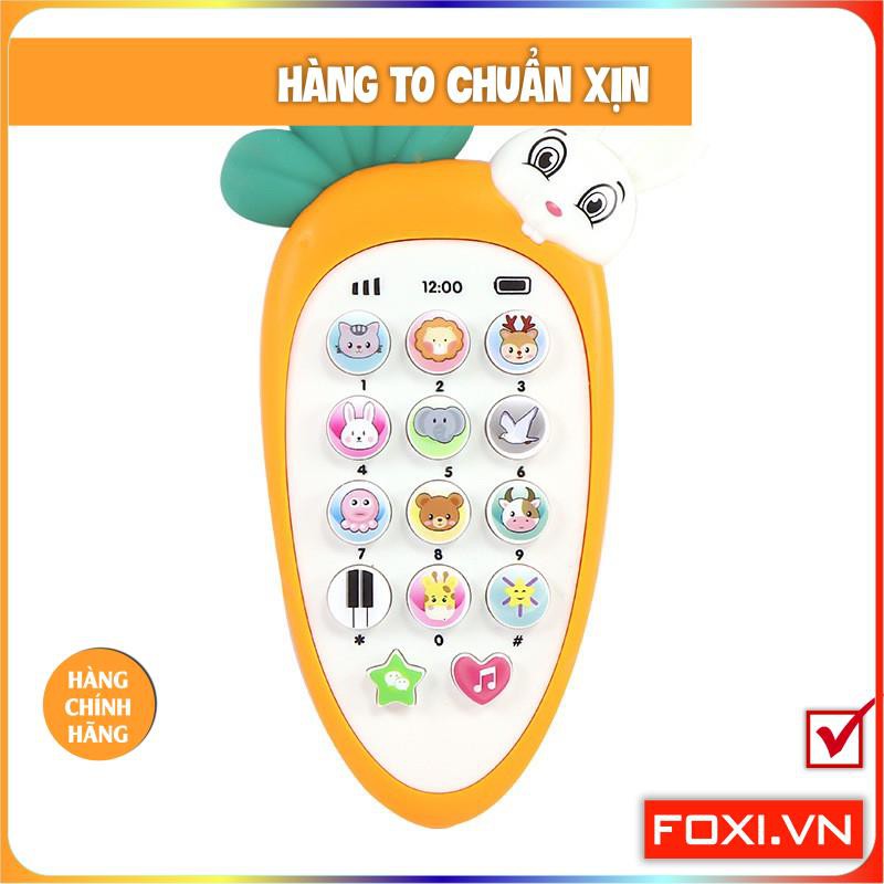 Điện thoại cà rốt-củ cải-thỏ đáng yêu-phát nhạc cho bé-Đồ chơi thông minh-phát triển IQ,EQ