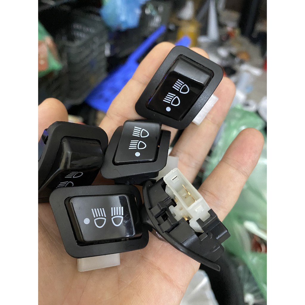 Công tắc tắt đèn pha xe máy halogen  Wave, Vision, Lead, Blade, Wave RSX, Future Gắn Như Zin