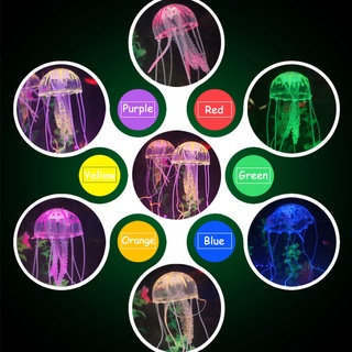 1 Con Sứa Silicone Phát Quang Trang Trí Bể Cá