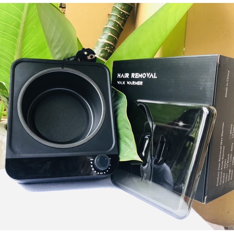 COMBO WAX LÔNG : NỒI SÁP CHỐNG DÍNH + 200gr SÁP + 50ML MỠ TRĂN (tặng 5que lấy sáp)